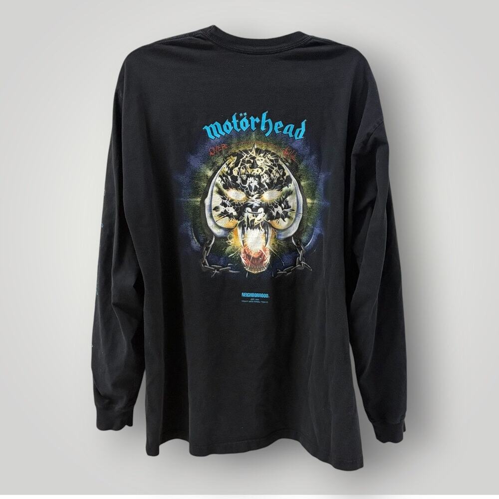 Neighborhood x Motorhead Overkill Long Sleeve T-Shirt Black Mens Size XL Japan